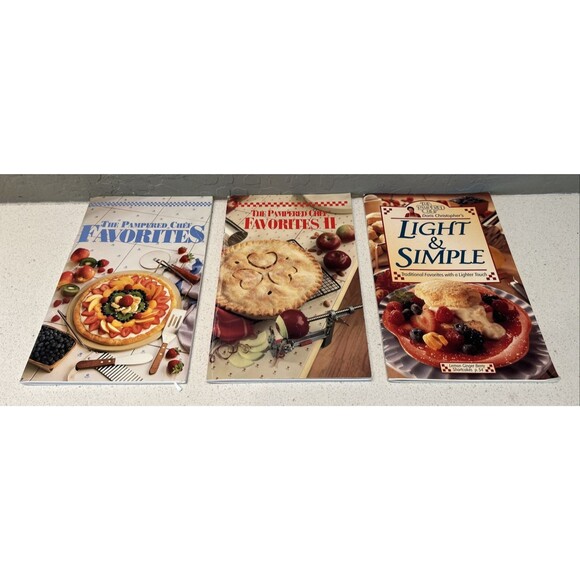 Pampered Chef Favorites I and  II Plus Light And Simple Booklet- Set Of 3 - Picture 1 of 2